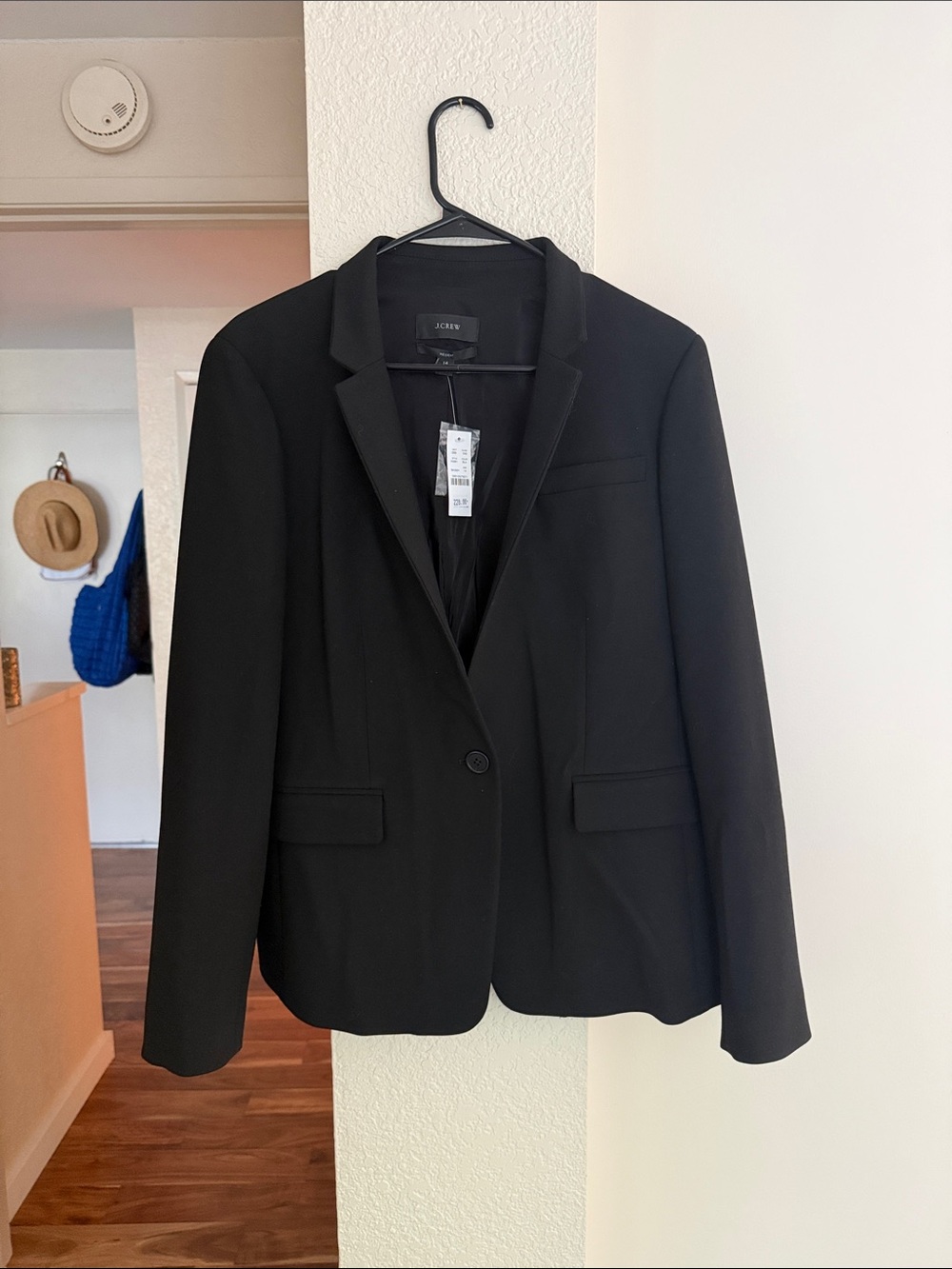 J. Crew Women's Black Single-Button Tailored Blazer